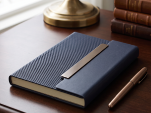 Stylish PU Leather Notebook with 150 High-Quality Sheets and Durable Steel Binding